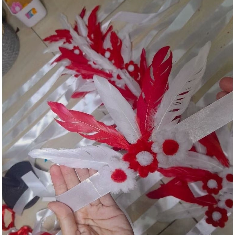 Ikat kepala merah putih / ikat kepala dayak / ikat kepala 17 Agustusan karnaval