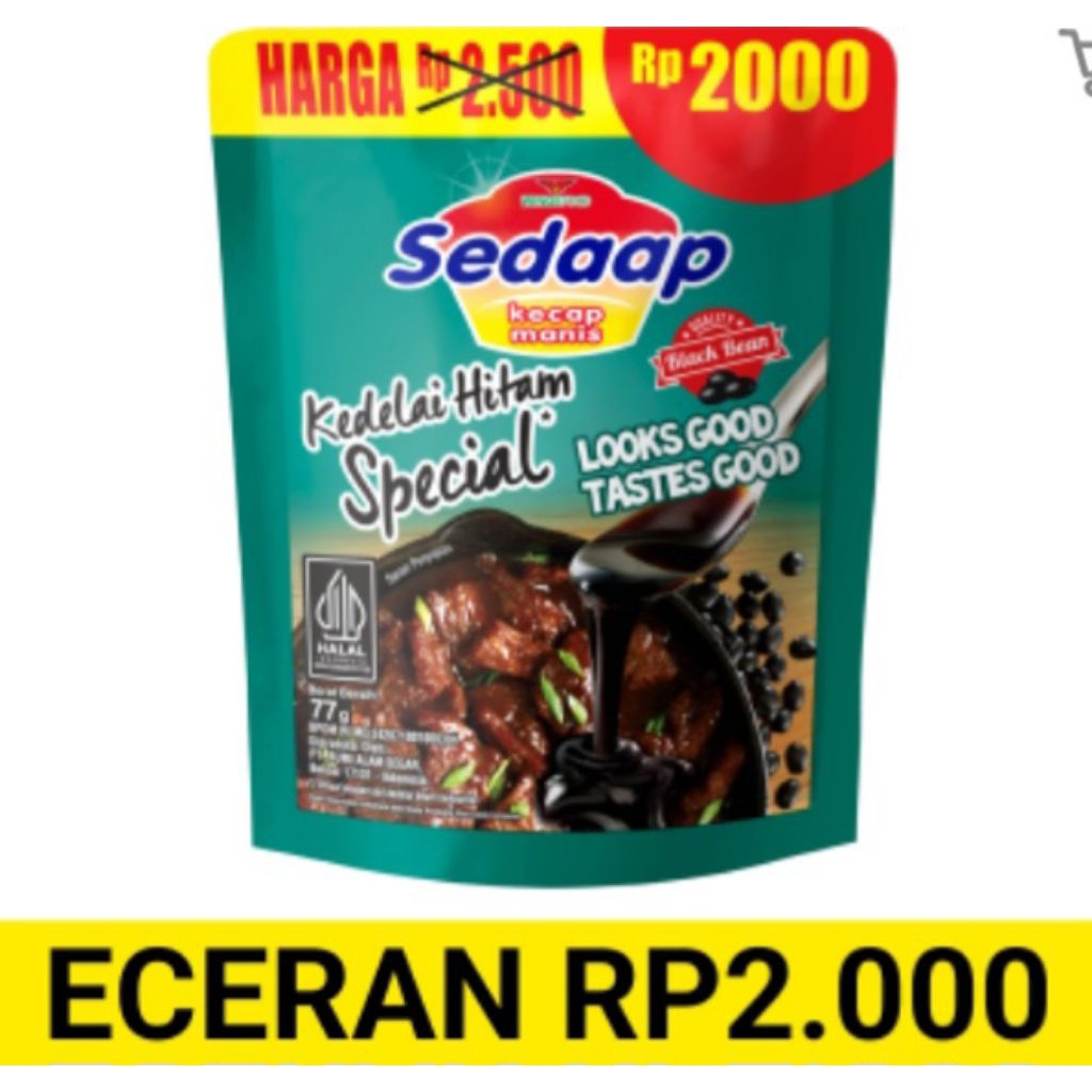 

14 pcs kecap sedaap kedelai hitam 77gr