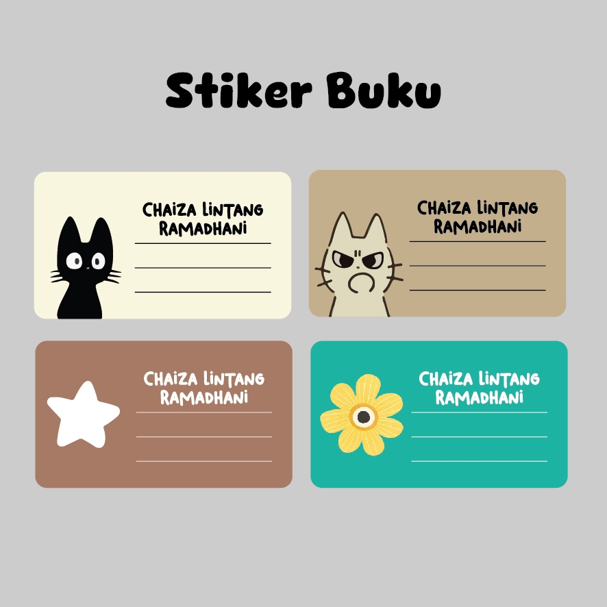 

Stiker Nama Buku / Stiker Custom Nama Buku Sekolah Anak