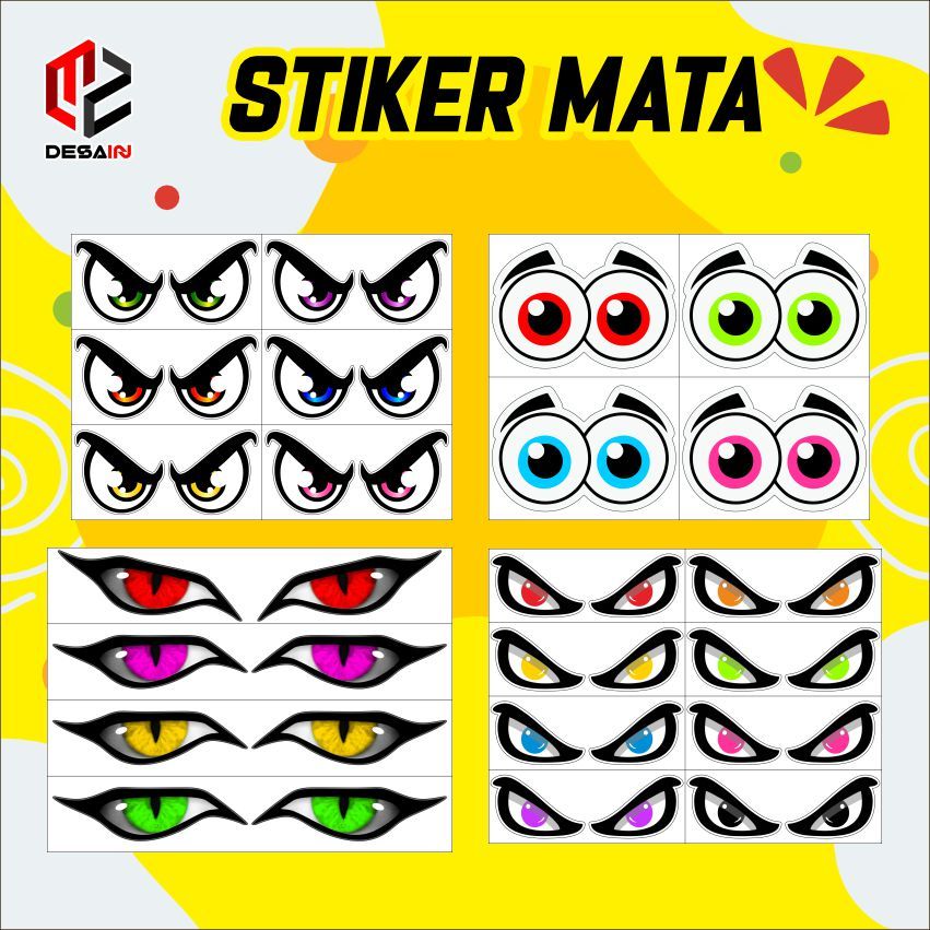 

STIKER MATA PAKETAN WARNA WARNI