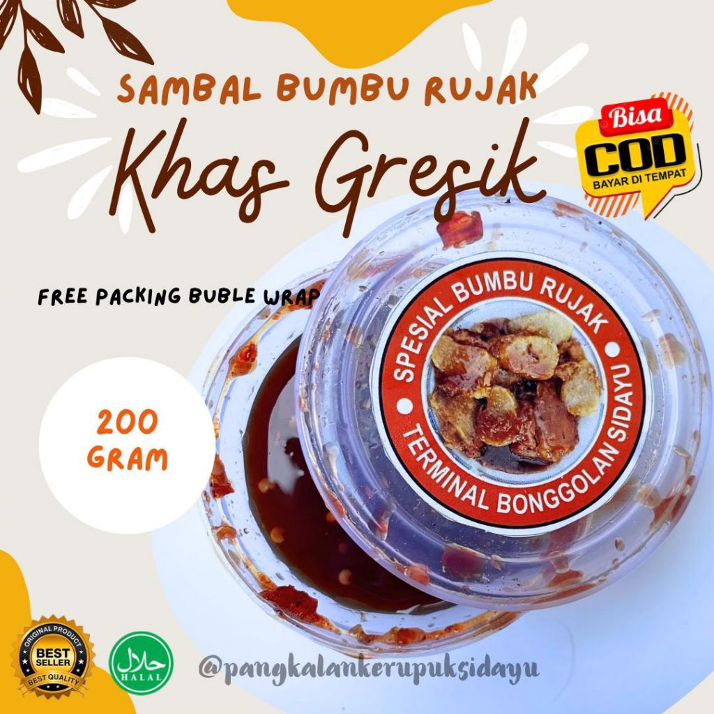 

Saos Bumbu Rujak Khas Sidayu Gresik