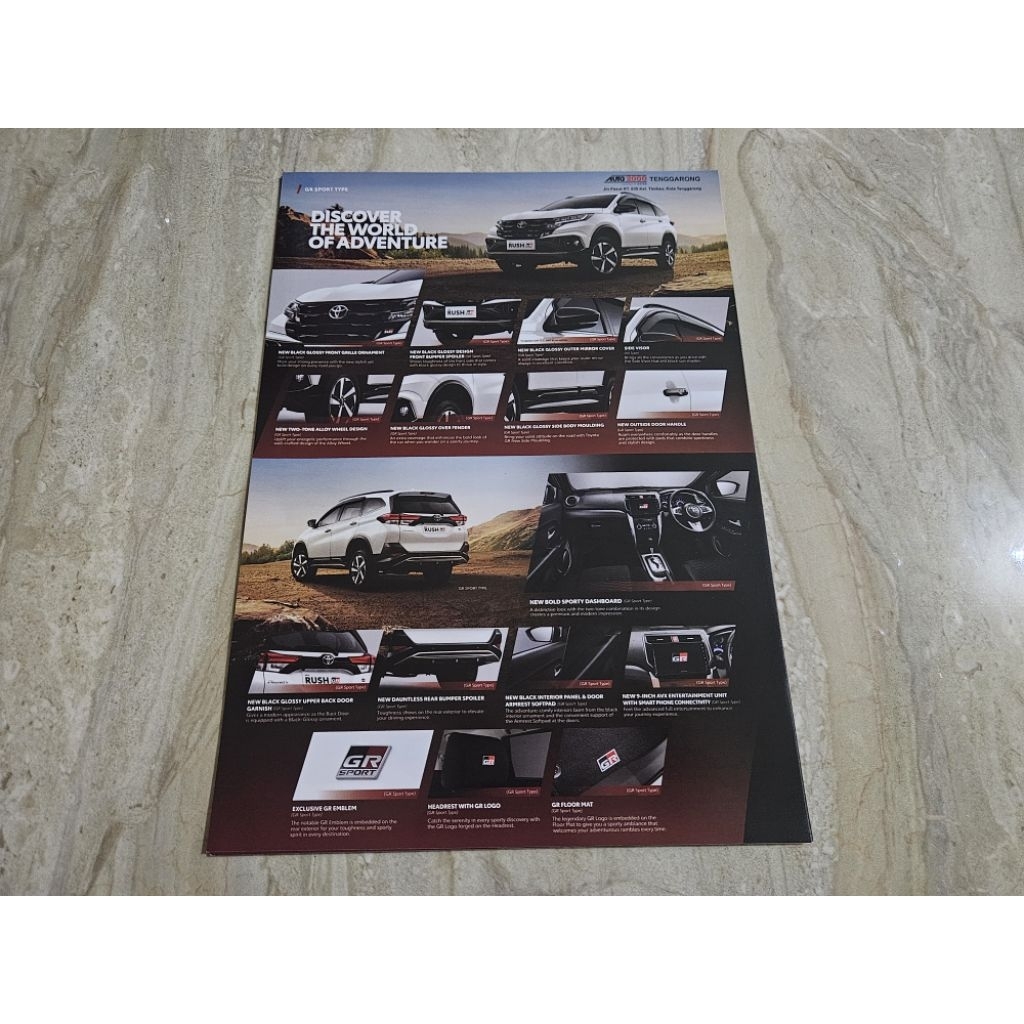 brosur katalog mobil toyota rush 2024 flyer