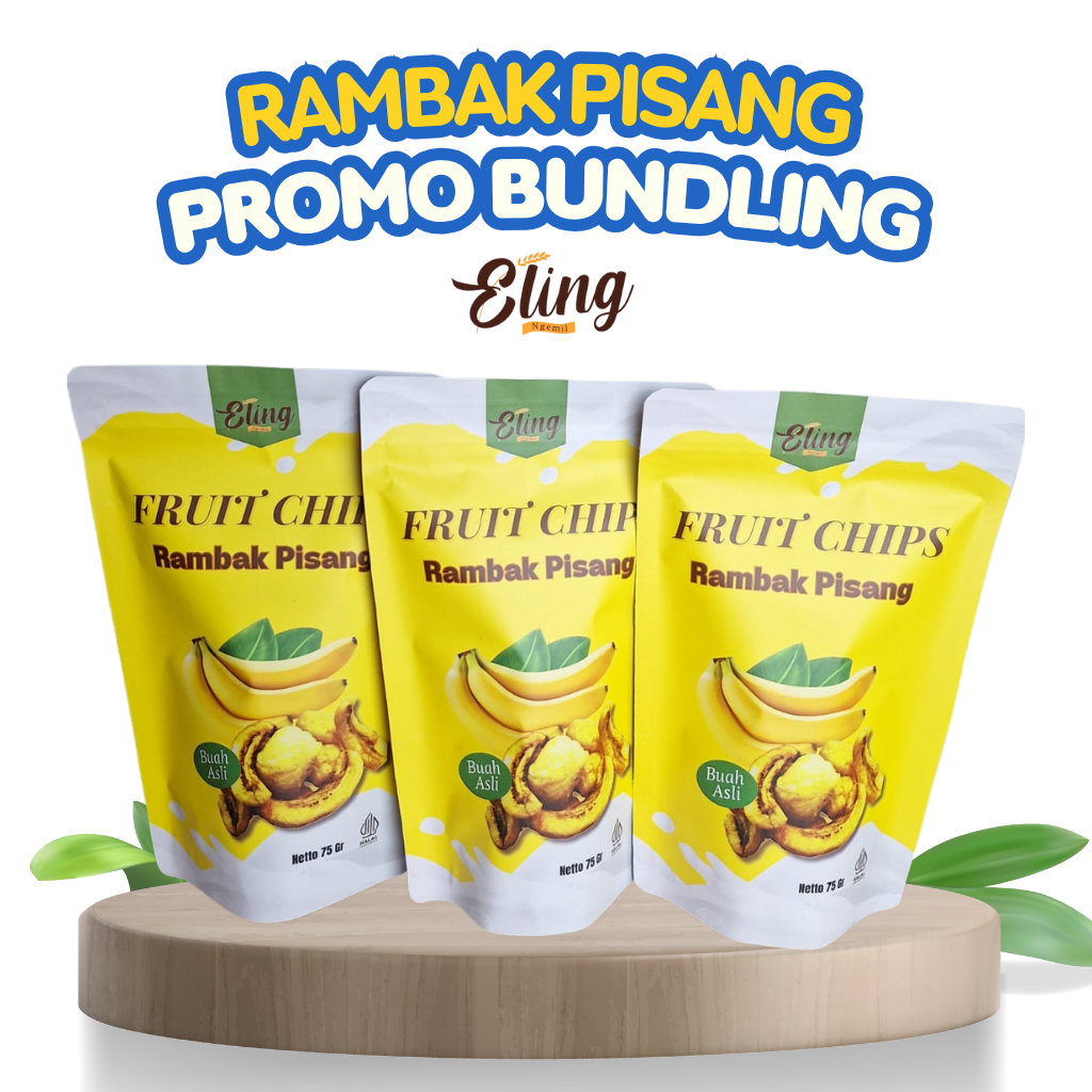 

Paket Usaha Rambak Pisang Premium Super Crunchy Banana Fresh Crispy Enak Murah Eling Ngemil