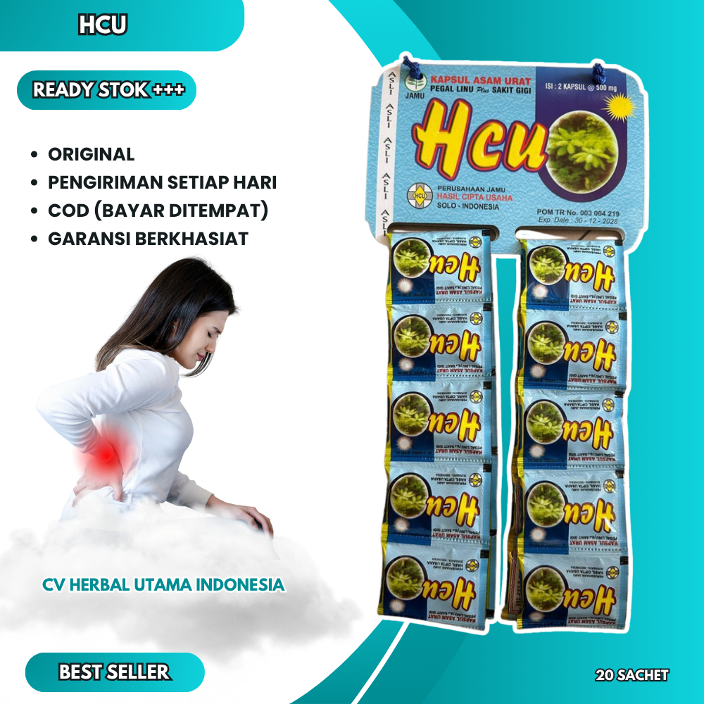 

hcu kapsul original asam urat 100% asli