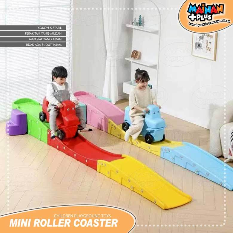 Mainan Mini Roller Coaster Ride-On Skuter Seluncuran Playground Toy