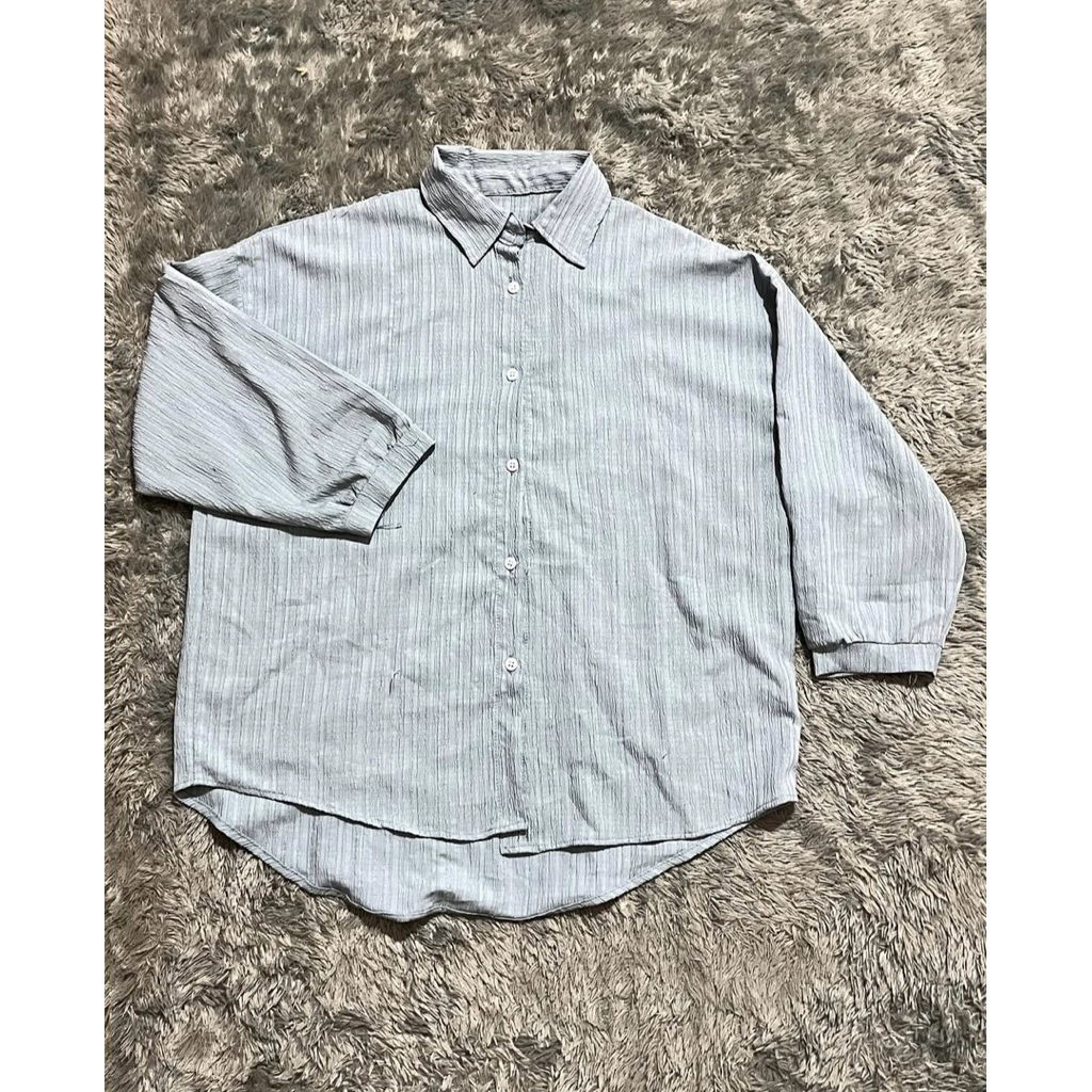 KEMEJA BIRU/KEMEJA WANITA/KEMEJA SOFT BLUE/BAJU WANITA