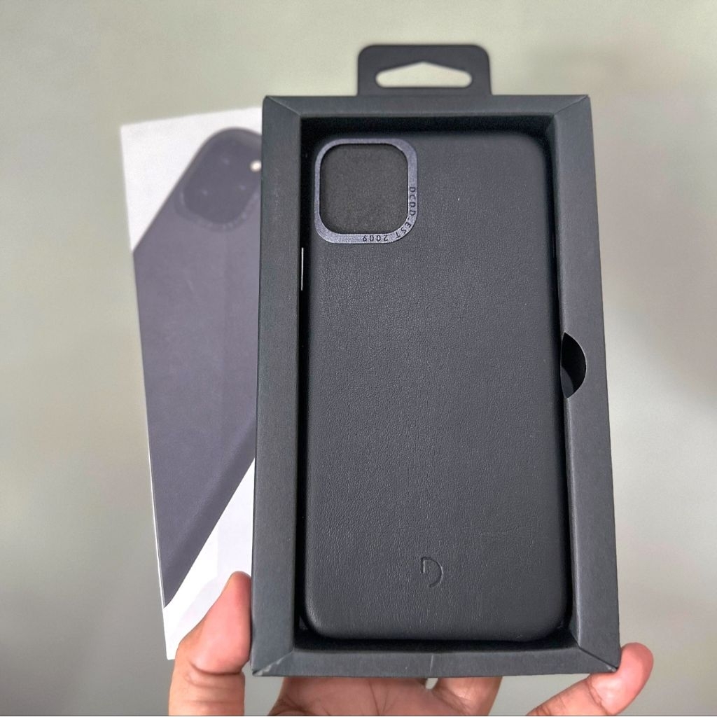 IBOX case Decoded Iphone 11 Pro Max case leather Black Noir