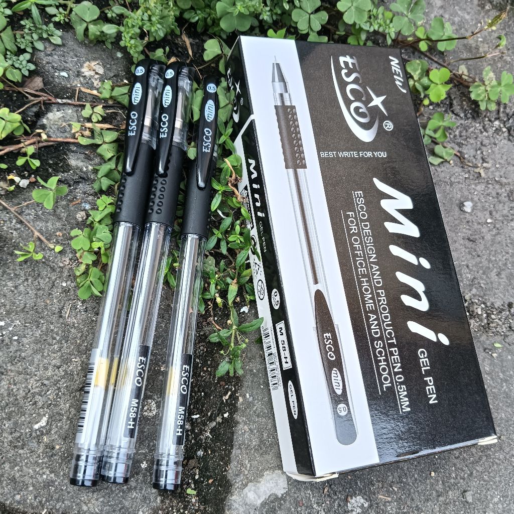 

Grosir 3 Pcs Pulpen Gel Esco Tinta Hitam Pen Gel Pena Tulis
