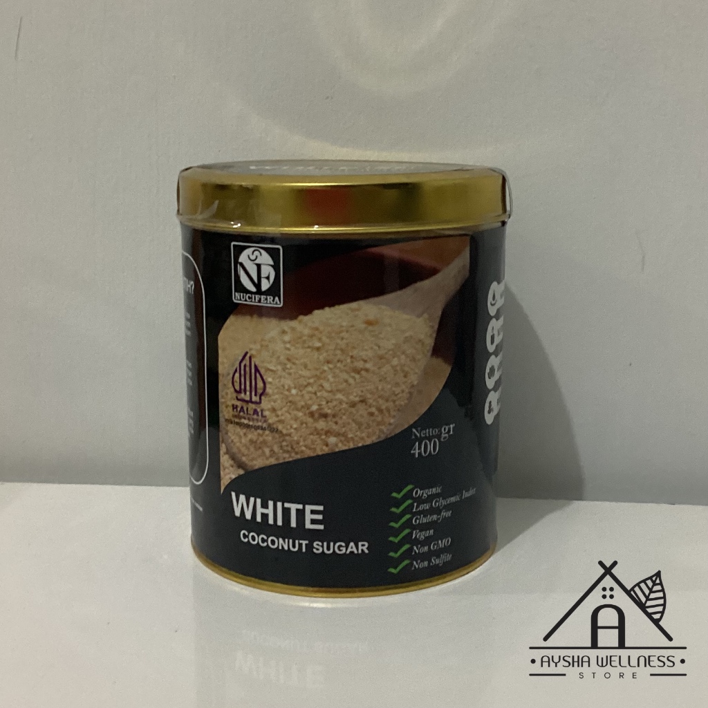 

￼Nucifera 400 gram Gula Kelapa Putih White Coconut Sugar Organic
