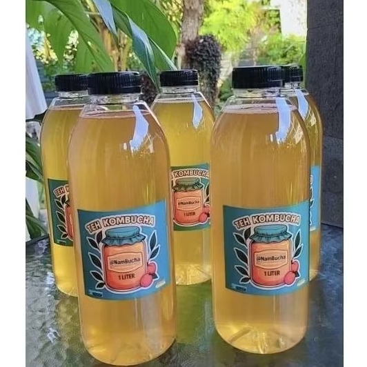 

Teh Kombucha Original Minuman Probiotik kemasan 1 Liter