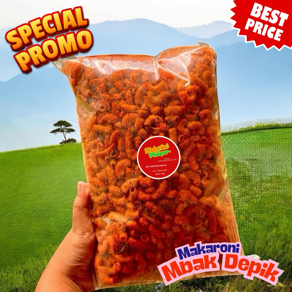 

Harga Spesial! Makaroni Pedas Gila 250g dari Surabaya