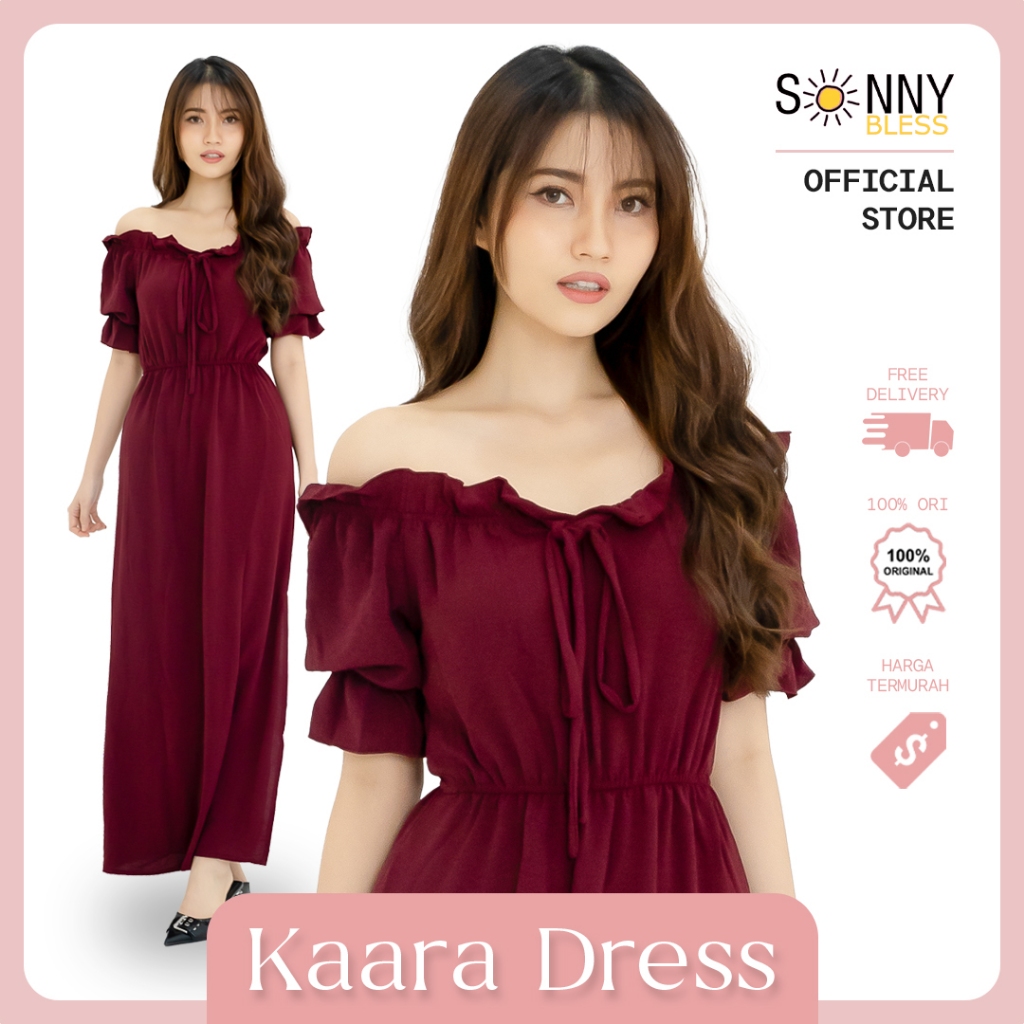 KHUSUS GROSIR - Kaara Long Dress Wanita Cey Airlow