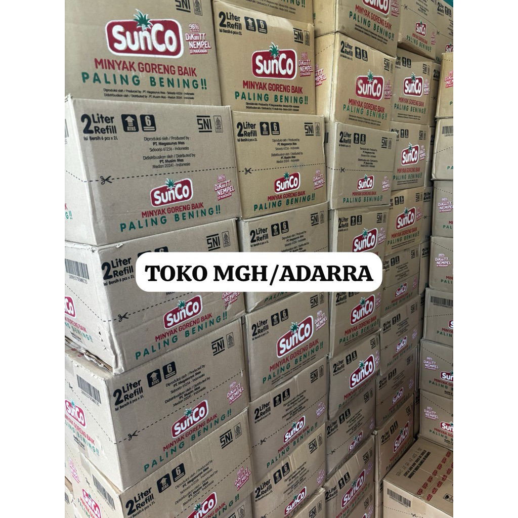 

MINYAK SUNCO 2 LITER PER DUS