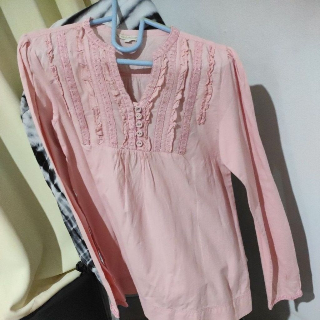 kemeja pink preloved