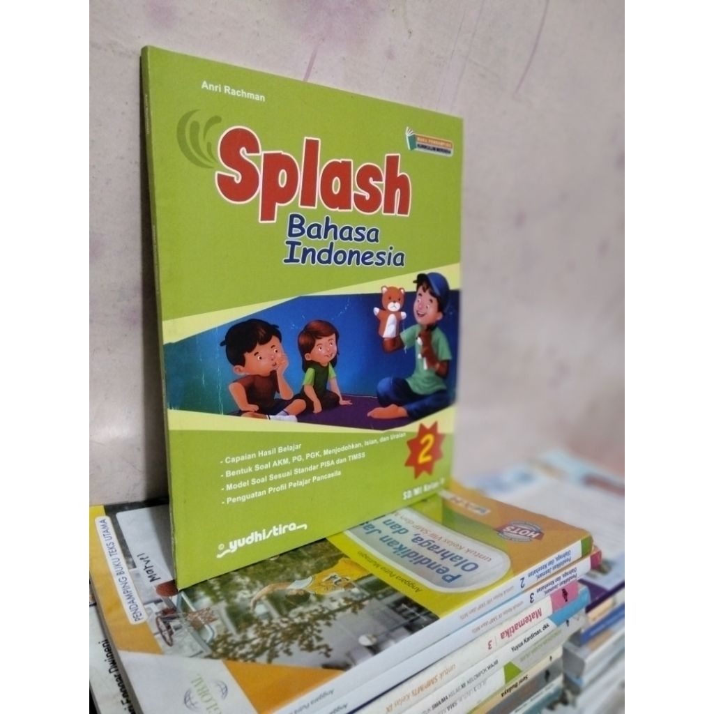 buku splash bahasa Indonesia, splash matematika, splash pendidikan Pancasila/ppkn kelas 2/II sd mi k