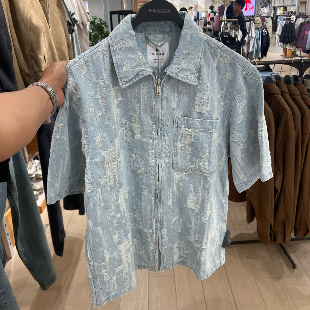 Kemeja Denim PULL&BEAR MEN Jastip (jasa titip)