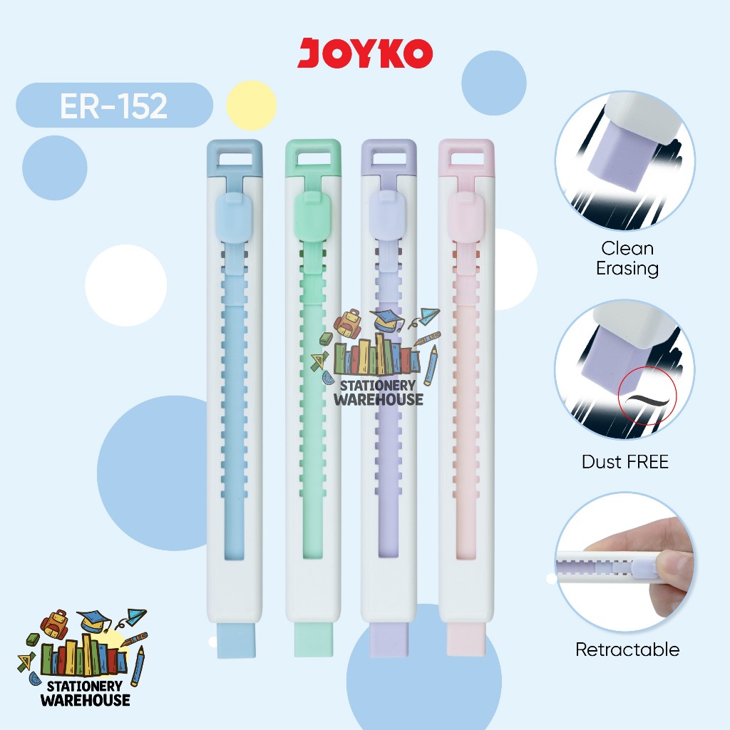 

Penghapus Eraser JOYKO ER-152 Retractable Eraser