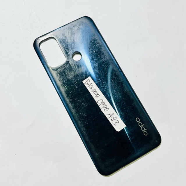 BACKDOOR OPPO A53 WARNA HITAM ORIGINAL BEKAS COPOTAN HP 100%