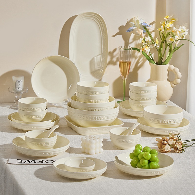 ASHOME Piring Keramik Makan Motif FRANC Series BOONE CHANGE / Piring Makan Jepang / Piring Makan Mot