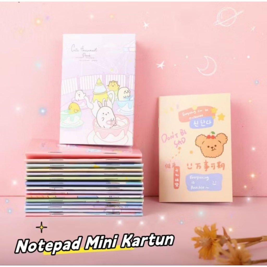 

Ruby Naboya - Buku Tulis Mini Motif Kartun/ Notebook Mini Cartoon/ Buku Mini/Ide Jualan Di Sekolah