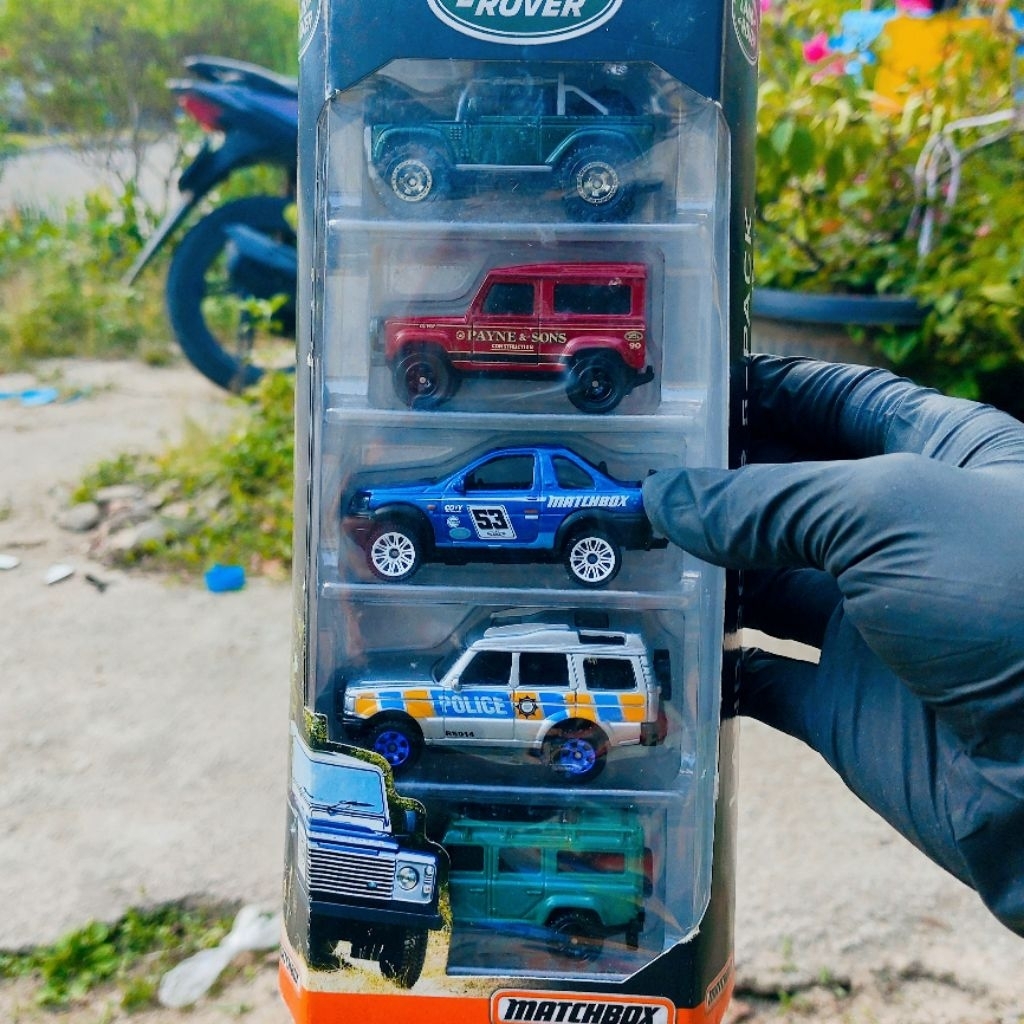 MATCHBOX 5-PACK LAND ROVER - DEFENDER DISCOVERY SVX FREELANDER NINETY