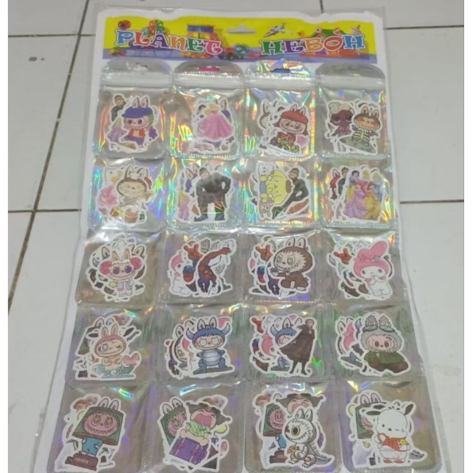 

[ 20 pack ] Stiker karakter Rencengan/Lembaran
