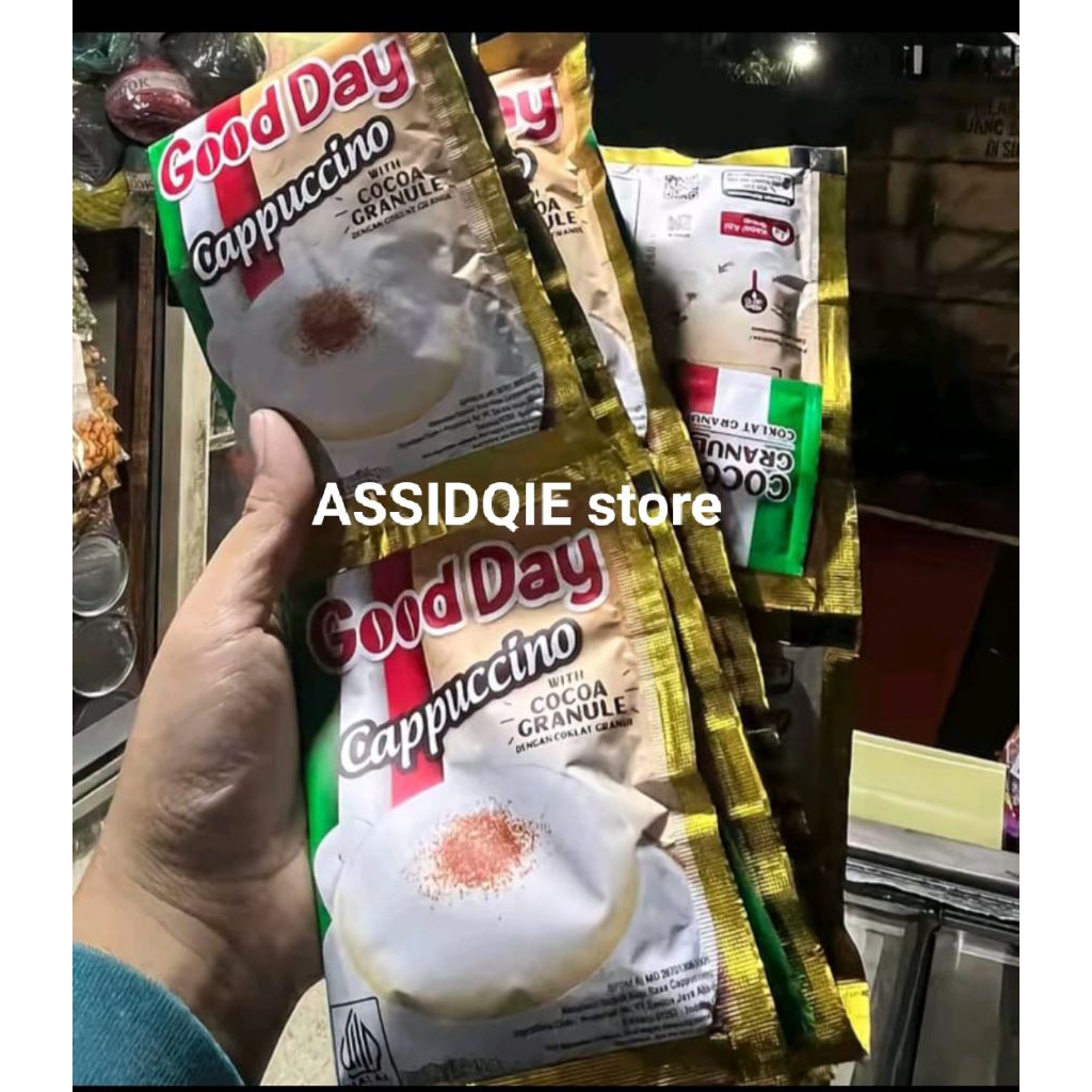 

Good Day Cappuccino Renceng isi 10 × 25 mg