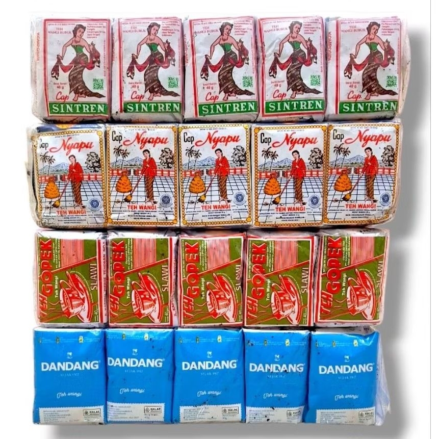 

Racikan teh sintren / nyapu / gopek /dandang biru (PER SLOP)