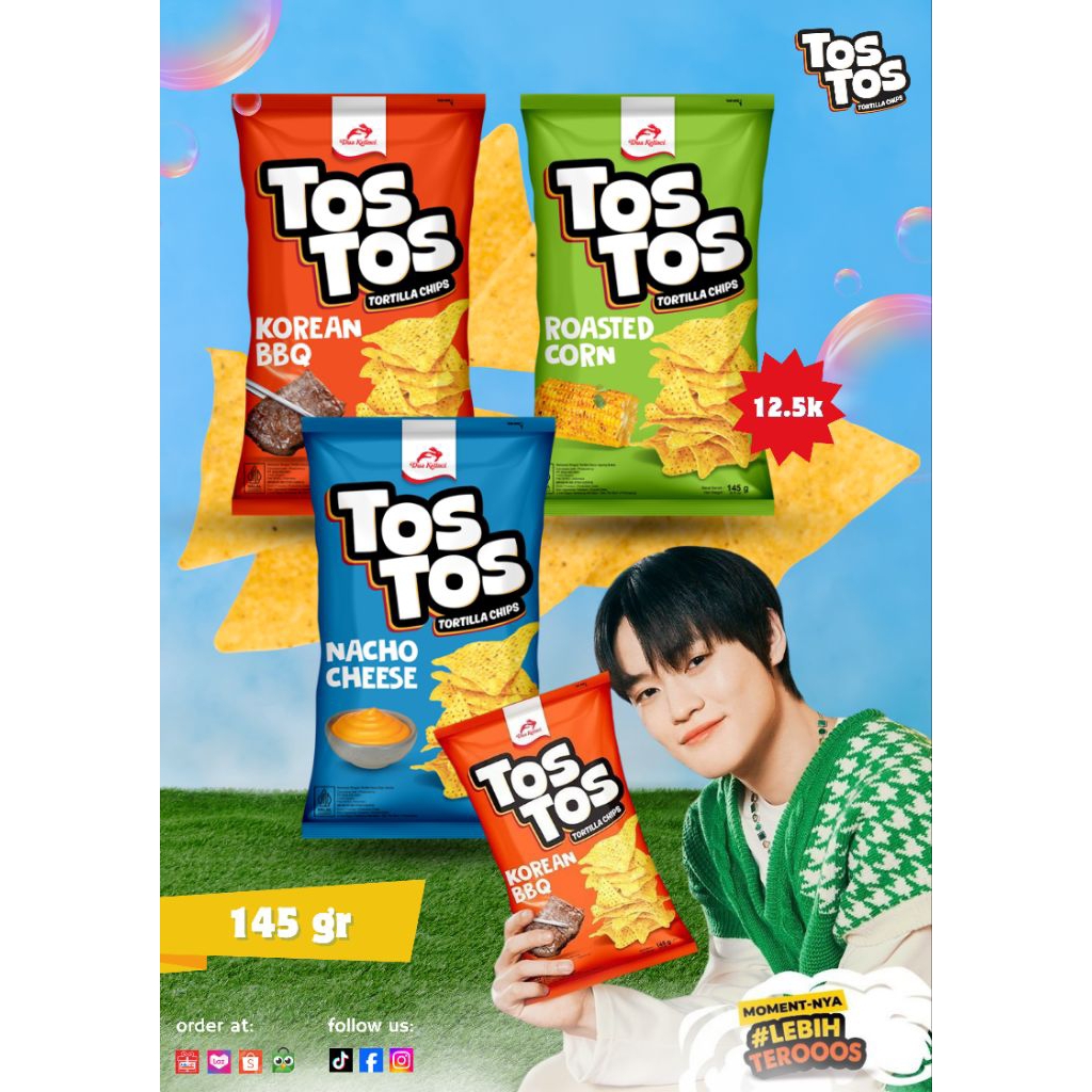 

TOSTOS Tortilla Chips 145gr – Korean BBQ / Roasted Corn / Nacho Cheese
