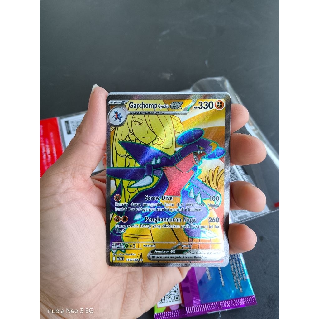Garchomp cynthia ex sr - pokemon tcg indo