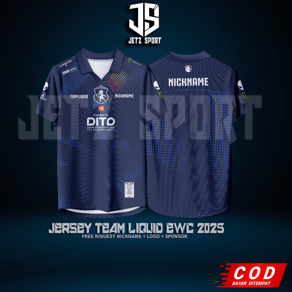Jersey Team Liquid EWC Team Liquid PH Team Liquid ID Baju Kaos Game Terbaru 2025 Free nickname