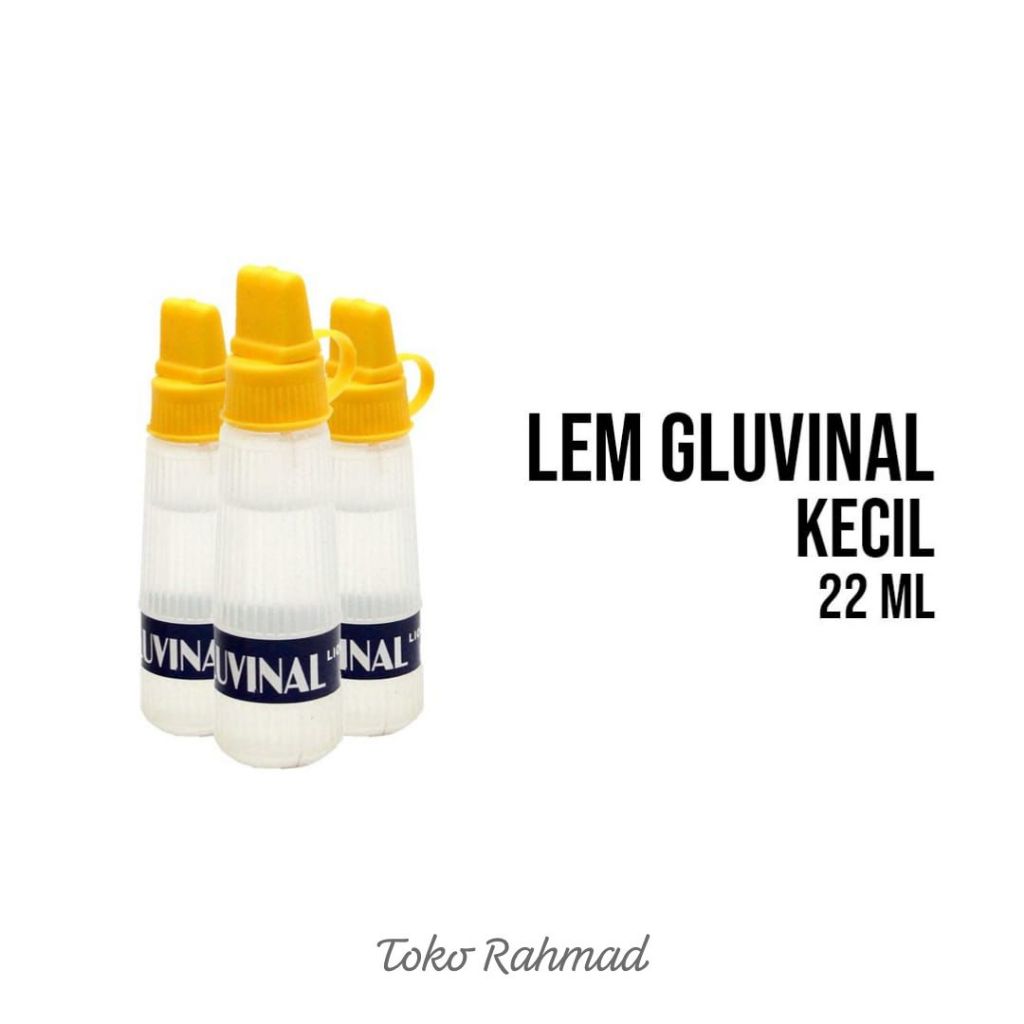 

Lem Kertas Gluvinal Mini 22 ML - Lem Cair Gluvinal