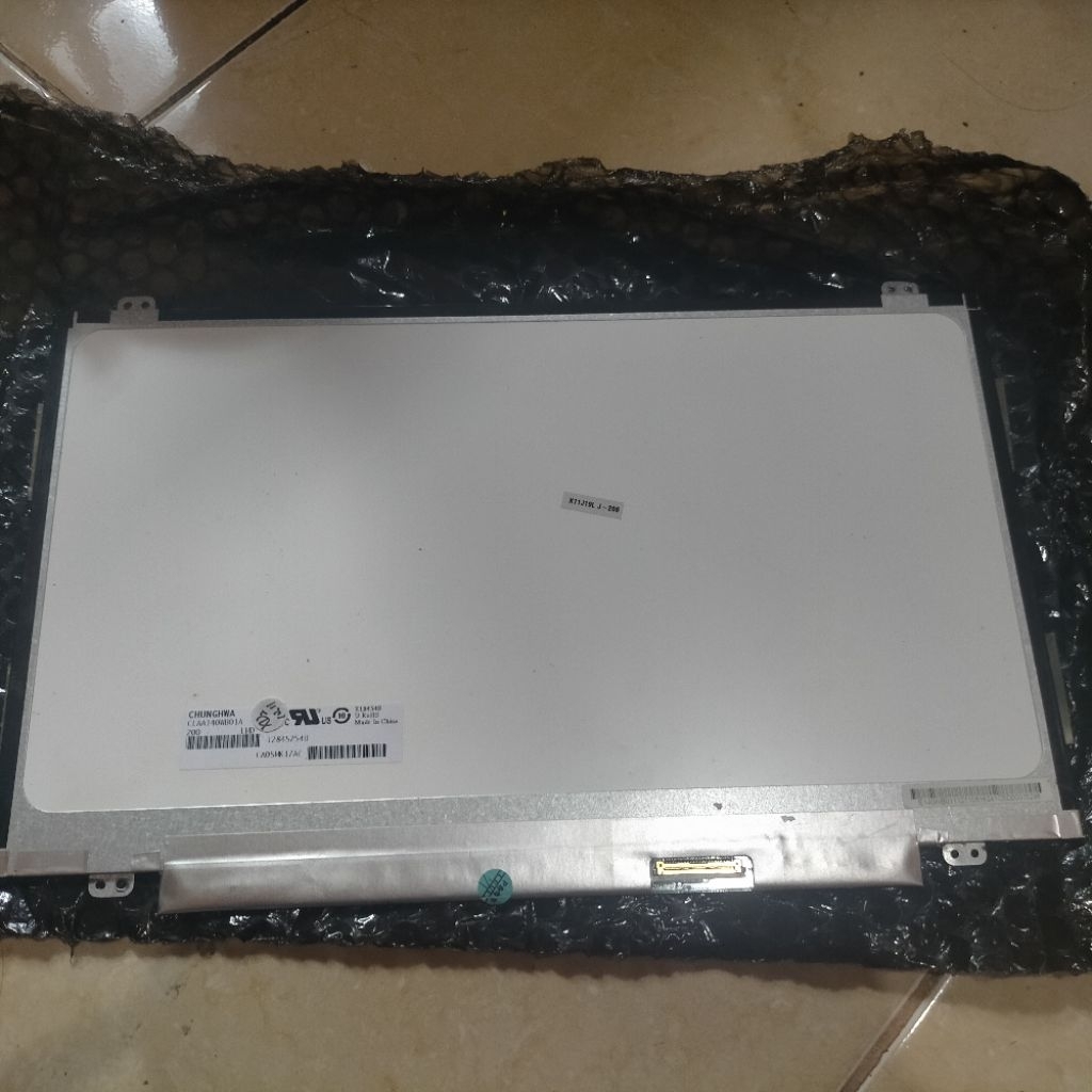 lcd original 14inchi 40pin slim bekas cabutan laptop