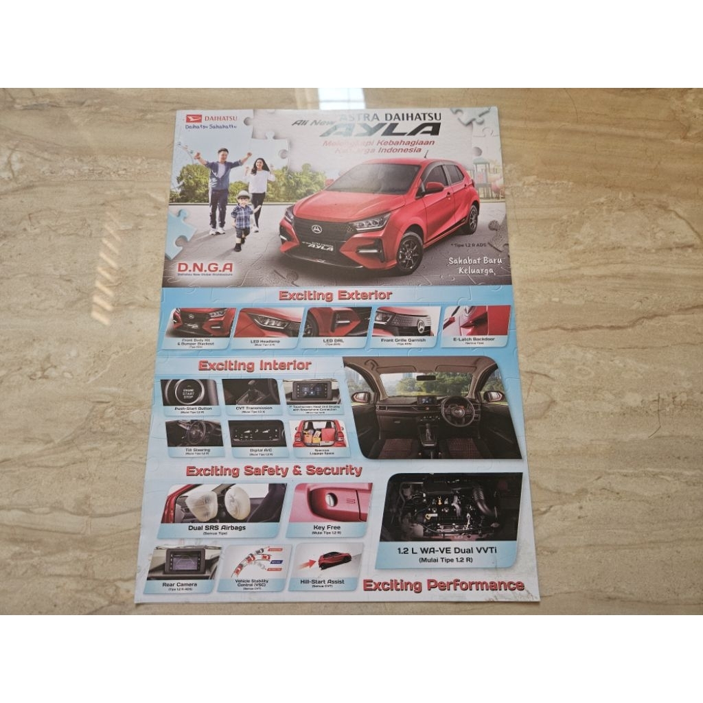 brosur katalog mobil daihatsu ayla 2023 flyer