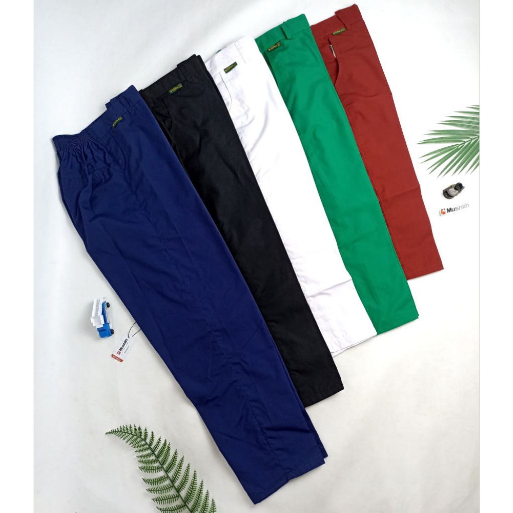 KARMILA - CELANA SEKOLAH PANJANG ANAK PRIA SD, SMP, MADRASAH MI, PRAMUKA, HITAM, PUTIH, HIJAU, BIRU 