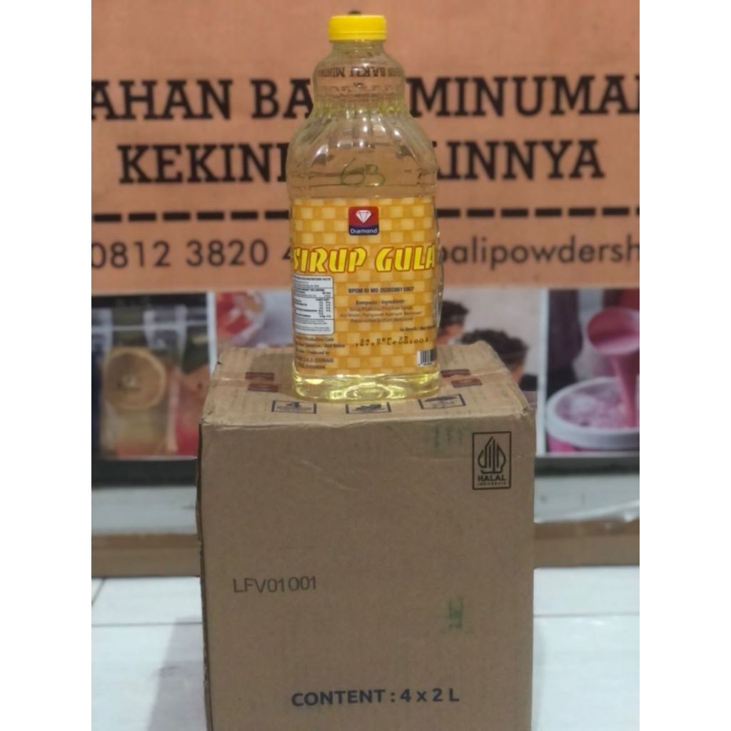 

Sirup Gula Cair/simple syrup Diamond 2 Liter 1 DUS di denpasar bali