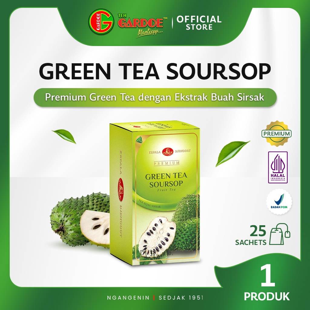 

Kepala Djenggot Green Tea Soursop Premium 25's 50 gr