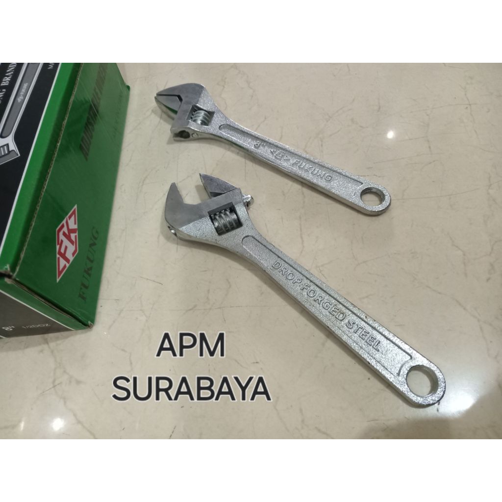 KUNCI BAGO FUKUNG / KUNCI INGGRIS FUKUNG / KUNCI BAGO ADJUSTABLE