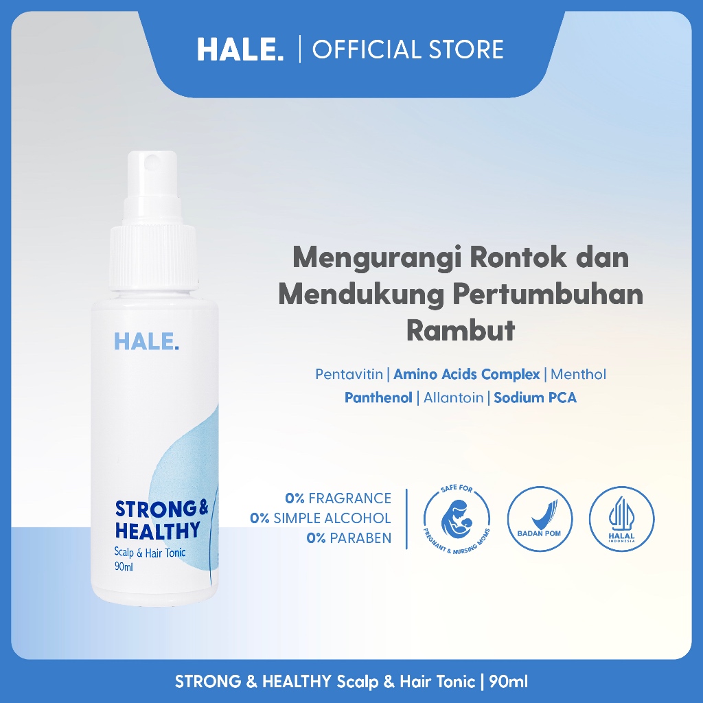 THINK HALE Strong & Healthy Scalp & Hair Tonic 90ml - Scalp Tonic Rambut Tumbuh Sehat Kuat Kurangi R