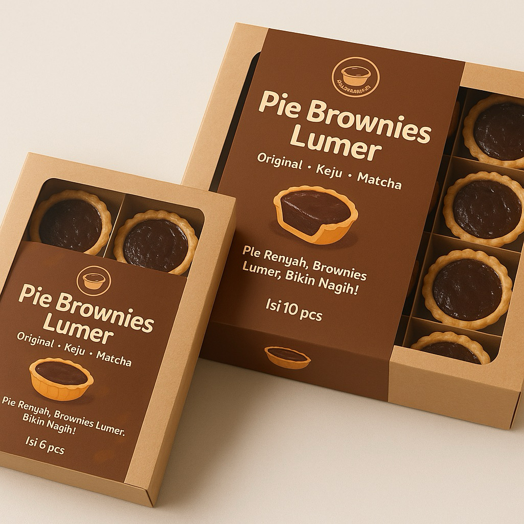 

Pie Brownies Diameter besar 7cm isi 5 pcs