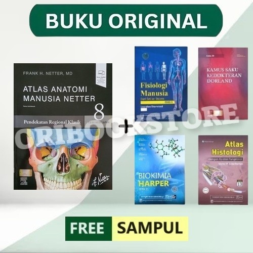 ORIGINAL PAKET BUKU NETTER ATLAS ANATOMI MANUSIA FISIOLOGI SHERWOOD HISTOLOGI VICTOR DIFIORE KAMUS S