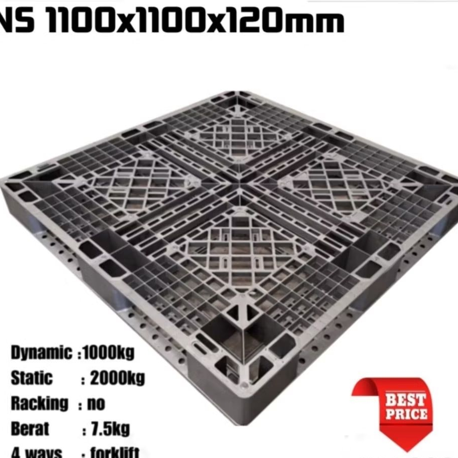 

Palet plastik baru new 110x110x12cm Hitam&Biru