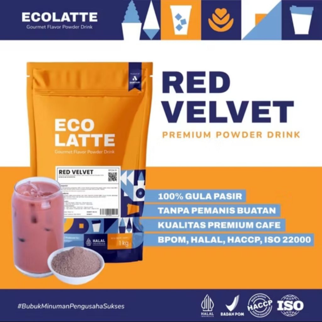 

ECOLATTE RED VELVET - Powder Drink 1kg
