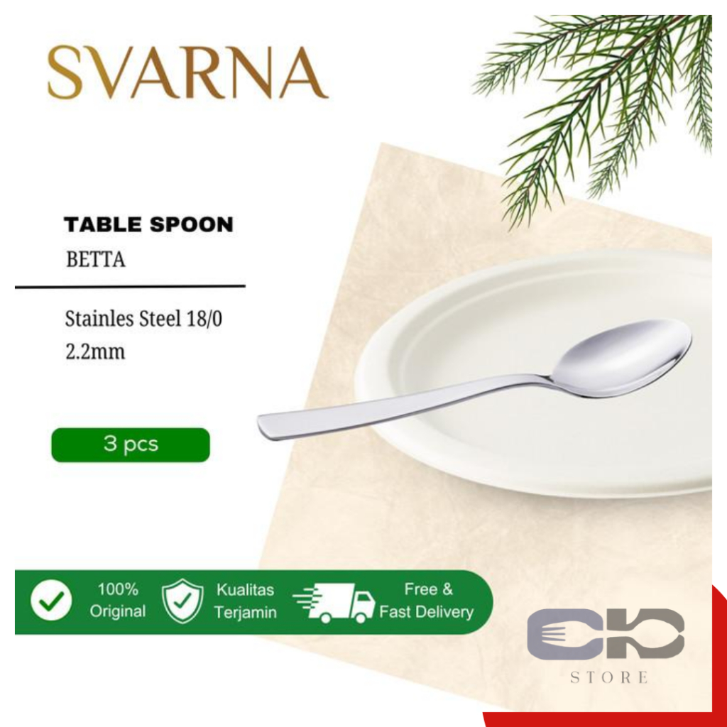 Sendok Makan - Sendok - Svarna Betta Stainless Steel Table Spoon 18/10