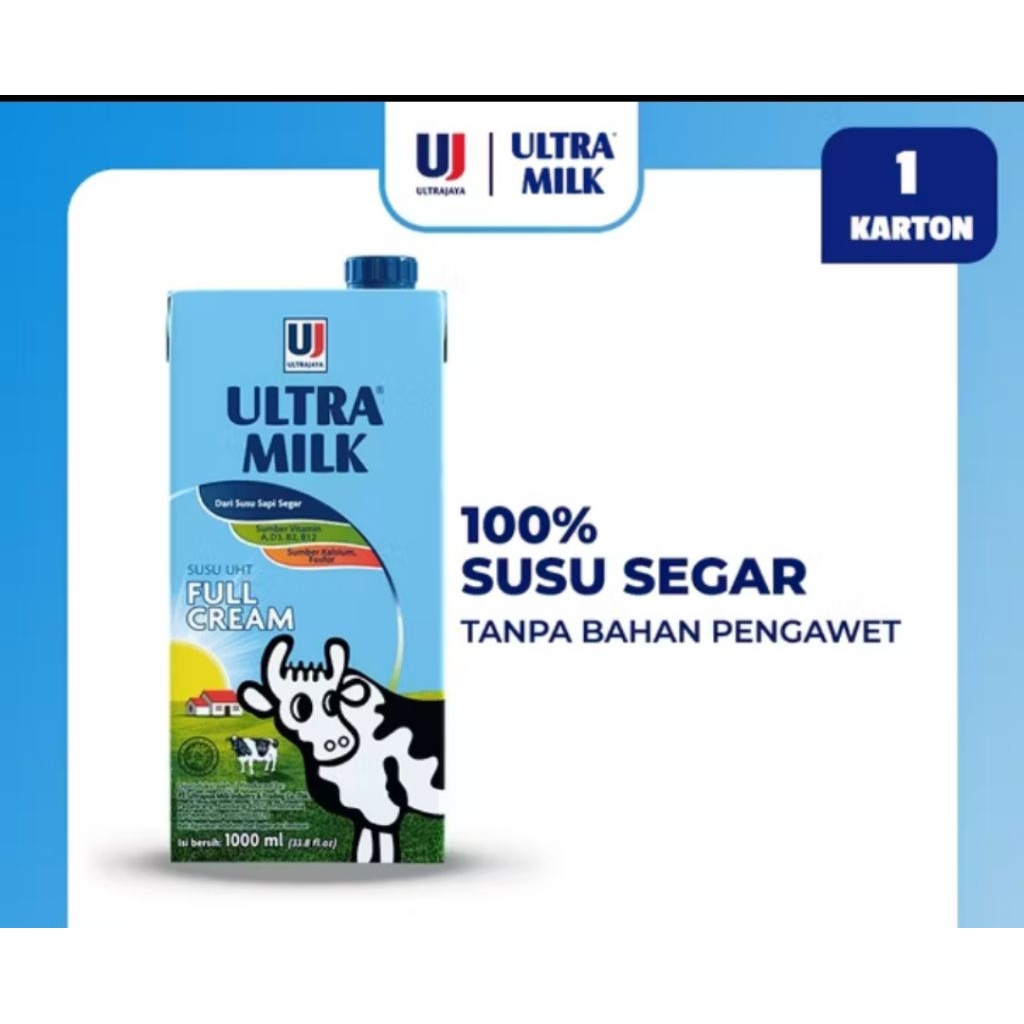 

Susu Ultra Jaya Full Cream 1000 ML
