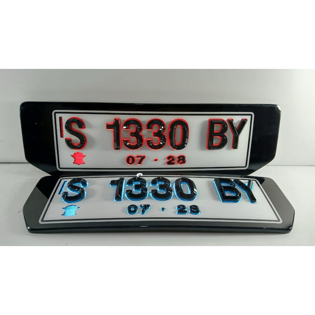 Plat nomor sultan nyala led timbul, plat nomor led crystal timbul import, plat nomor led mewah, plat