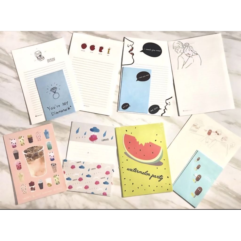 

Letter Set dengan berbagai design : summer, ice cream, love etc