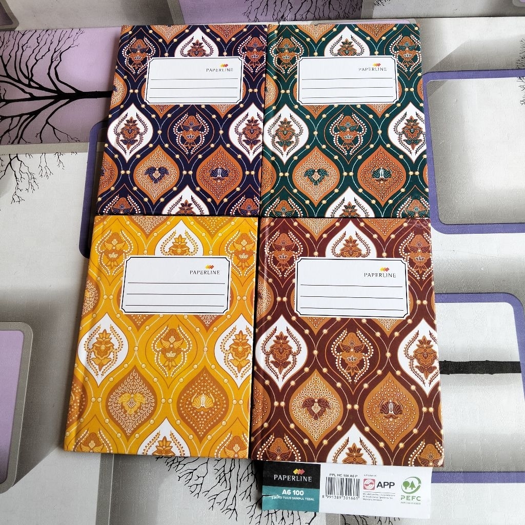 

Buku Hard Cover A6, Isi 100 Paperline, Buku Oktavo PPL Kecil