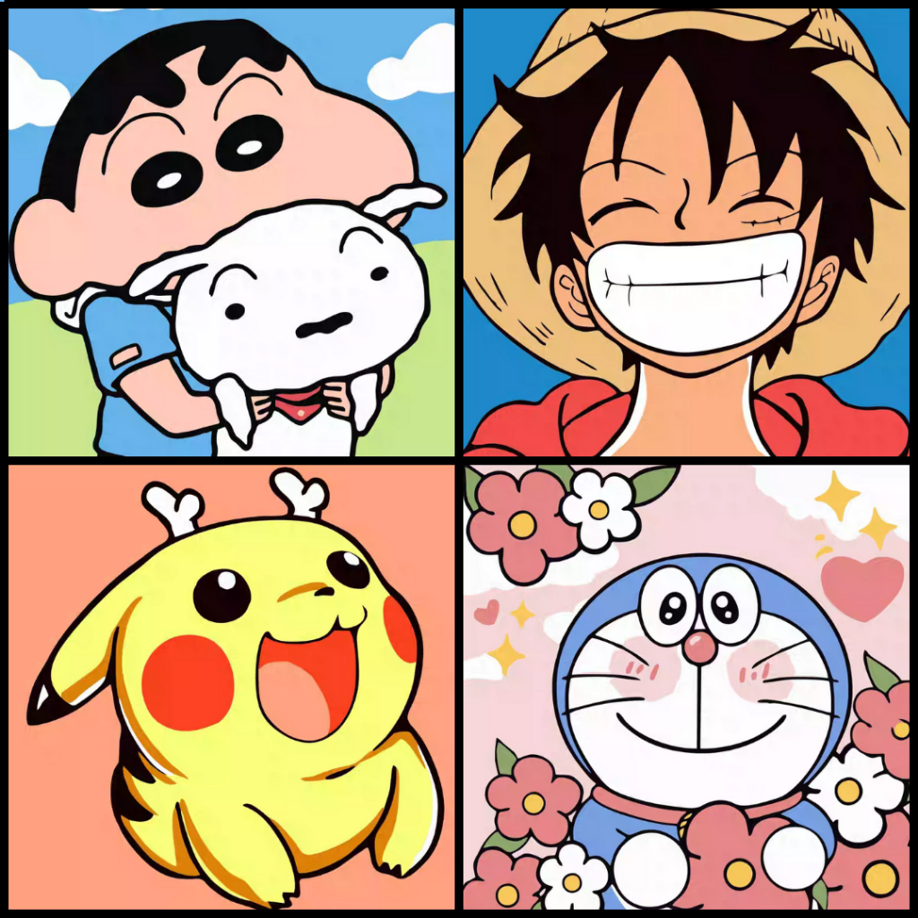 

Framed DIY Diamond Painting Anime 20*20 baru, lukisan bingkai berlian penuh DIY, lukisan dekoratif berlian buatan tangan