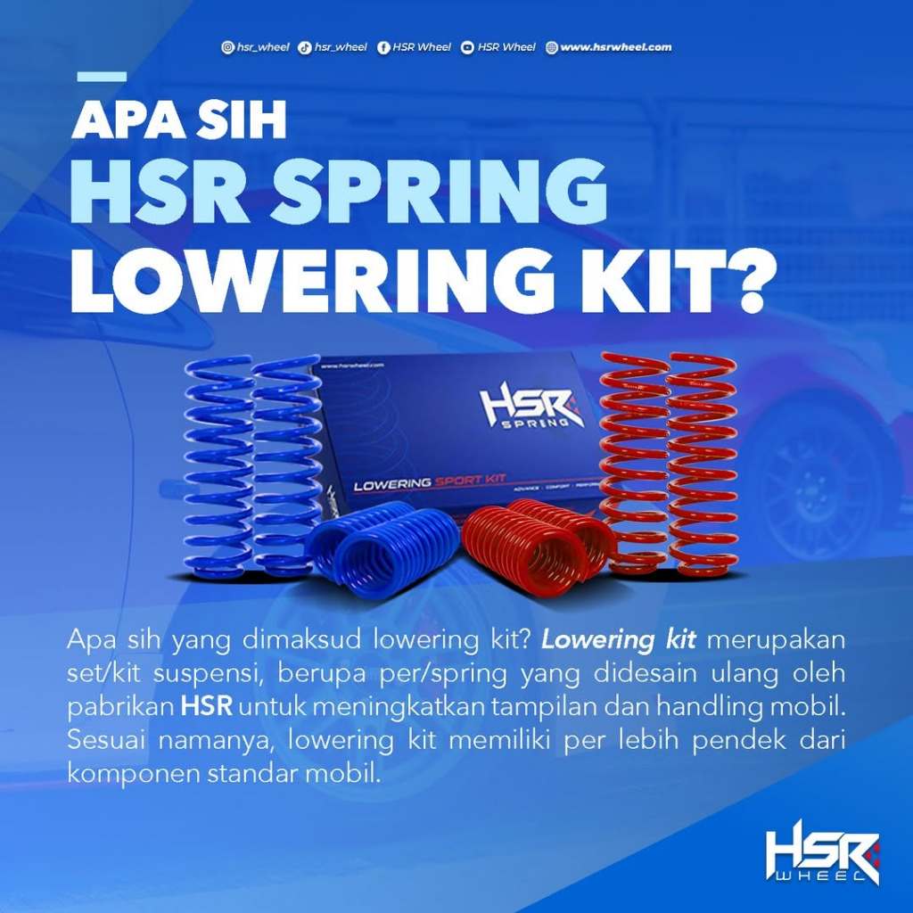 per ceper - LOWERING KIT HSR RED LOWERING KIT HSR RED TOYOTA AVANZA 2012-2021 cocok untuk veloz